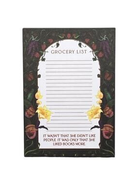 OwlCrate The Spellshop Grocery List Notepad - Sarah Beth Durst October 2025 Box